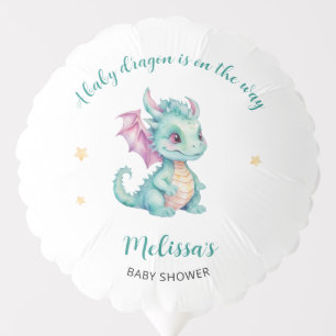 Cute Dragon Baby Shower Balloon