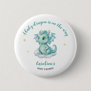 Cute Dragon Baby Shower Button
