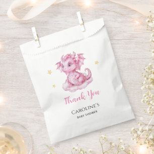 Cute Dragon Baby Shower Favor Bag