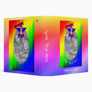 Cute Dragon Birthday Girl Personalized Photo 3 Ring Binder