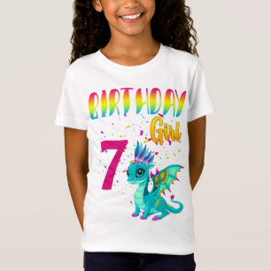 Cute Dragon Birthday Party Custom T-Shirt