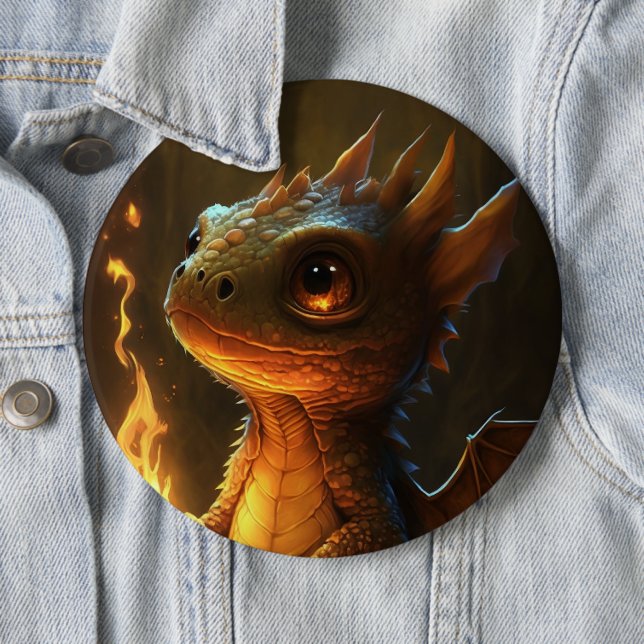  Cute Dragon Button (In Situ)