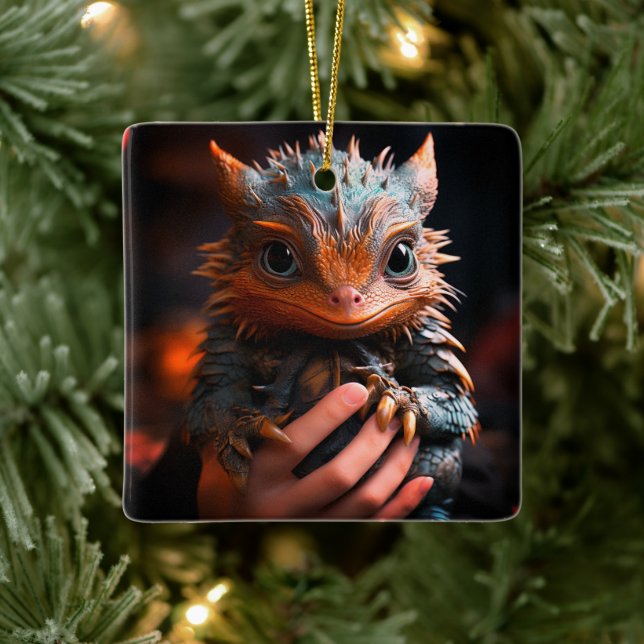Cute Dragon Ceramic Ornament (Tree)