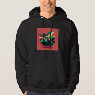 Cute Dragon Fly Illustation Aesthetic Colorful Wom Hoodie