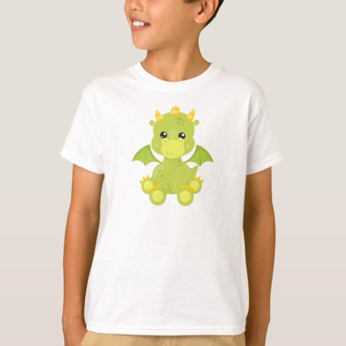 Cute Dragon Green Dragon Little Dragon Magic T_Shirt