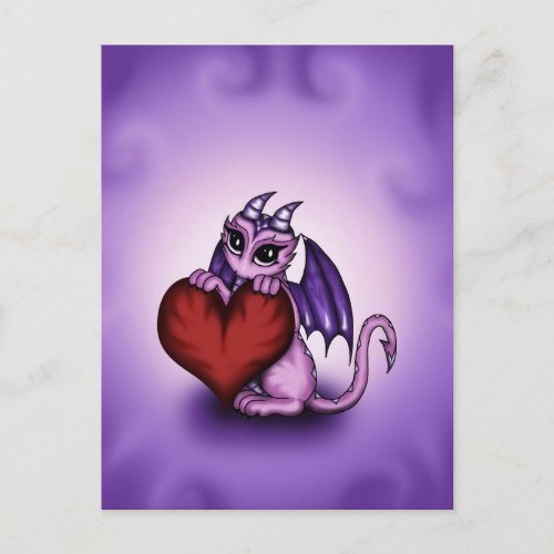 cute Dragon heart Postcard