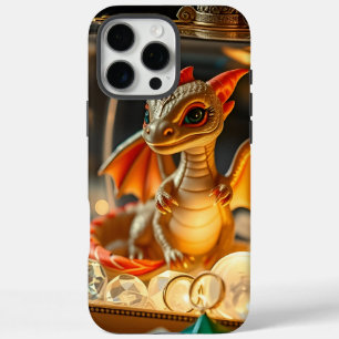 Cute Dragon in a Jewelry Box iPhone 16 Pro Max Case