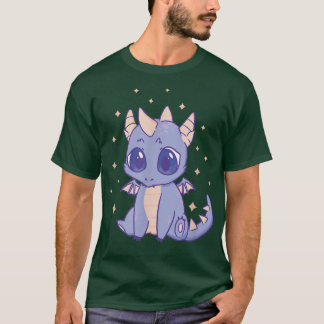 Cute Dragon Kawaii Purple  T-Shirt