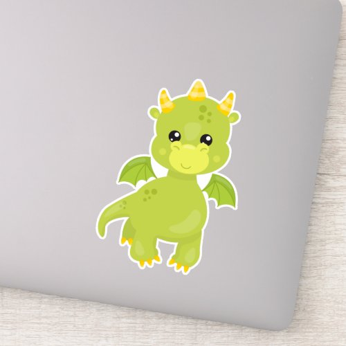 Cute Dragon Little Dragon Green Dragon Magic Sticker