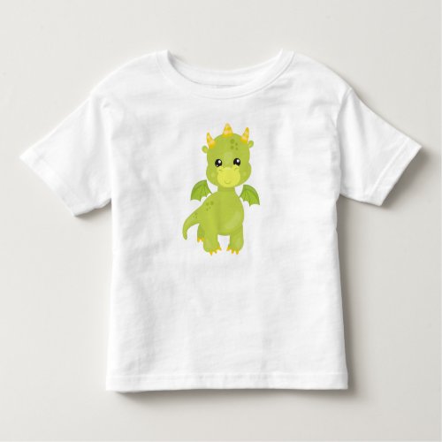 Cute Dragon Little Dragon Green Dragon Magic Toddler T_shirt