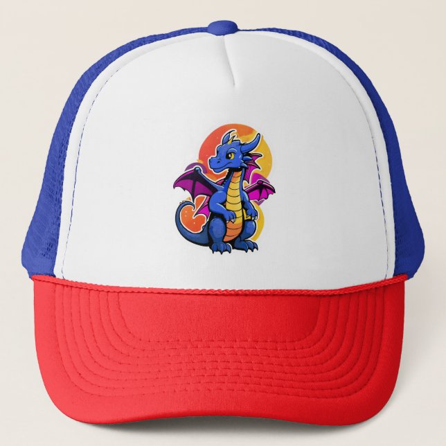 Cute Dragon Multi Color Hat (Front)