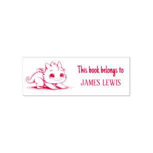 Cute Dragon Personalized Kids Name Stamp