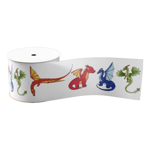 Cute Dragon Ribbon | Zazzle