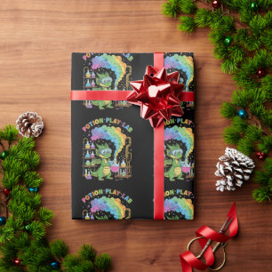 Cute Dragon Scientist Magical Potion Play Lab Wrapping Paper