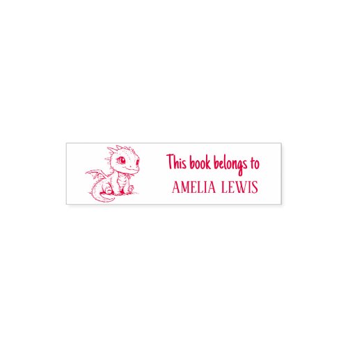 Cute Dragon Self Inking Stamp