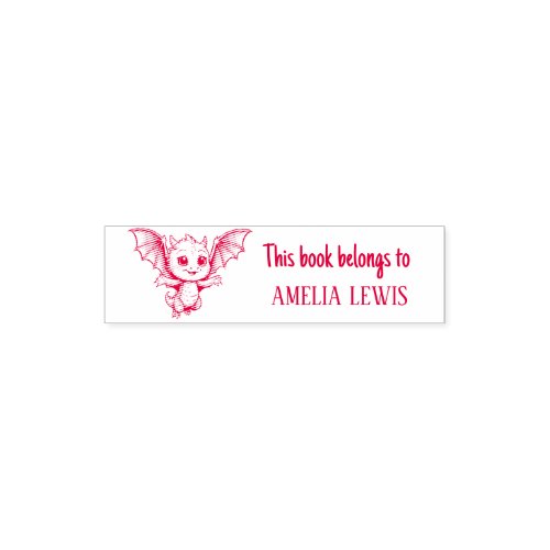 Cute Dragon Self Inking Stamp