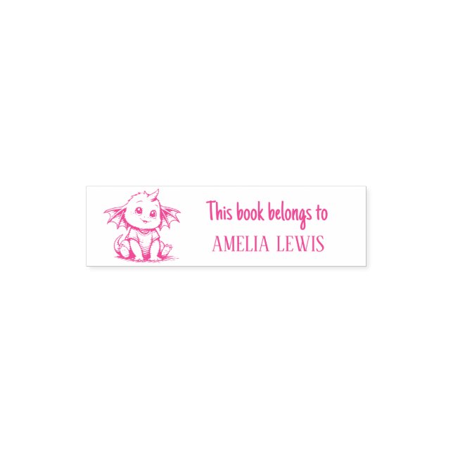 Cute Dragon Self Inking Stamp (Design)