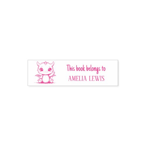 Cute Dragon Self Inking Stamp