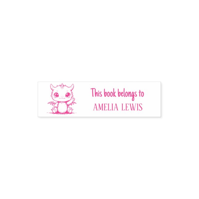 Cute Dragon Self Inking Stamp (Design)