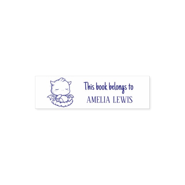Cute Dragon Self Inking Stamp (Design)