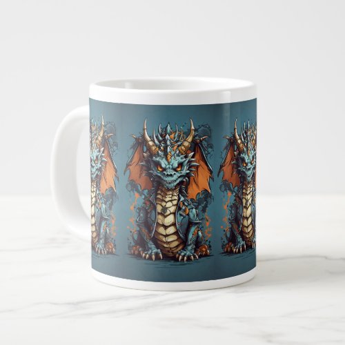 Cute Dragon Skulls Unleash the Adorably Fierce _  Giant Coffee Mug