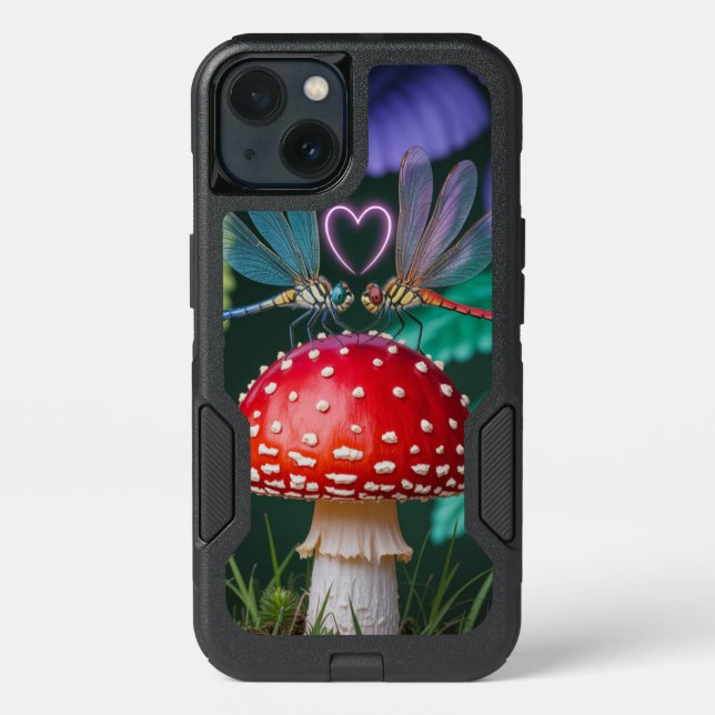 Cute Dragonflies on a Mushroom - Otterbox  iPhone Case (Back)