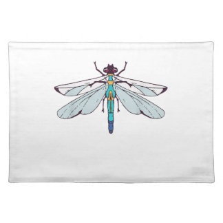 Cute Dragonflies T-Shirt Cloth Placemat