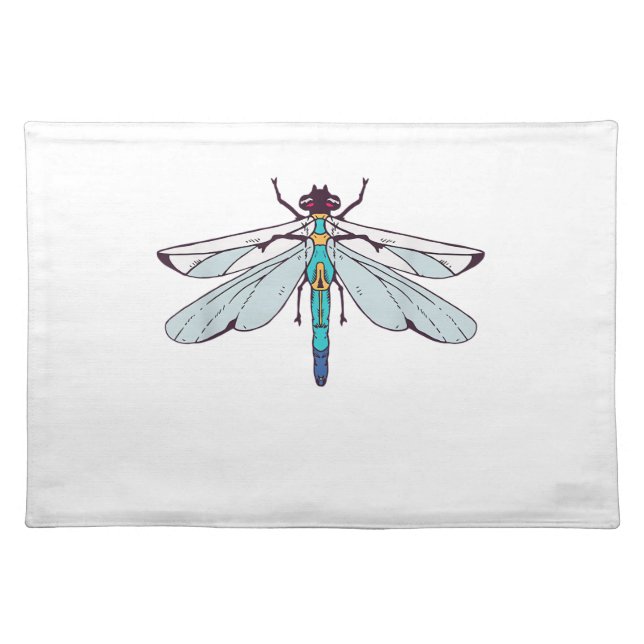 Cute Dragonflies T-Shirt Cloth Placemat (Front)