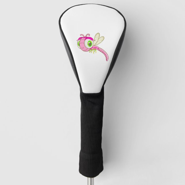 Cute Dragonfly Bug Golf Head Cover (Front)