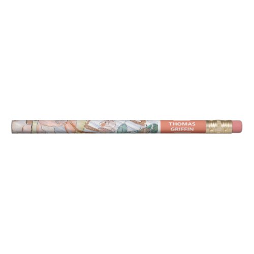 Cute Dragonfly Character Art Boy Personalize Story Pencil