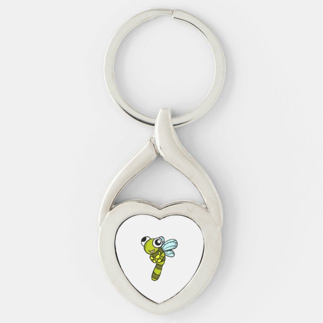 Cute Dragonfly Costume Fly Insect Gift Idea Keychain (Front)