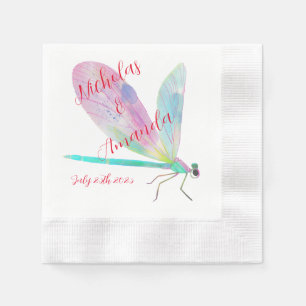 Cute dragonfly napkins