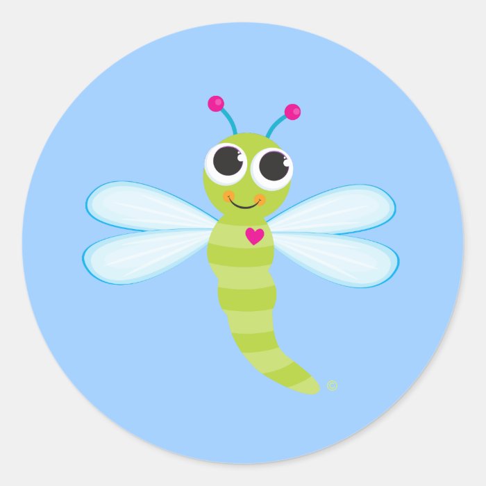 Cute Dragonfly Stickers