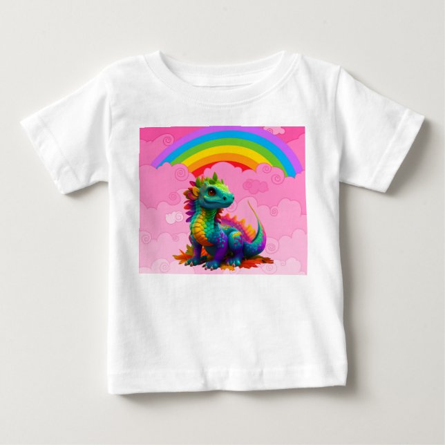 Cute Dragons Baby T-Shirt (Front)