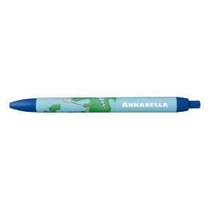 Cute dragons roasting marshmallows cartoon pen