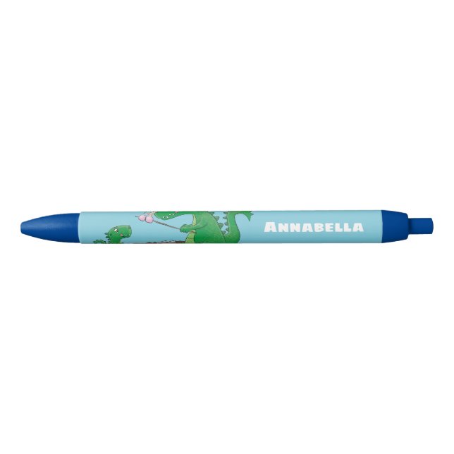 Cute dragons roasting marshmallows cartoon pen (Front)