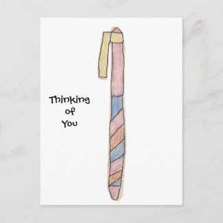 Cute Drawing Pen Postcard