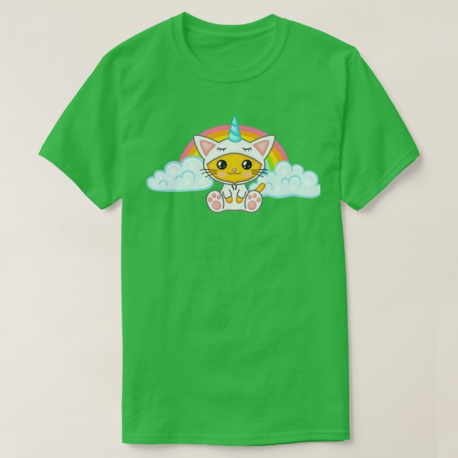 Cute dream kitten unicorn Triblend T-Shirt (Design Front)