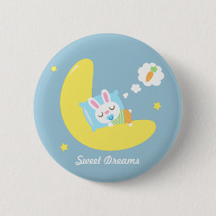 Cute Dreamland Baby Bunny For Kids Button