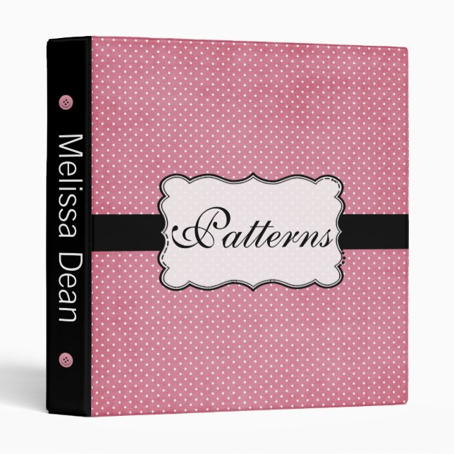 Cute Dressmaker Seamstress Binder (Front/Spine)