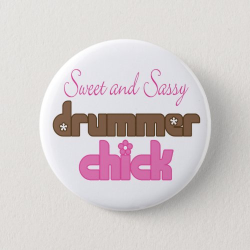 Cute Drummer Button