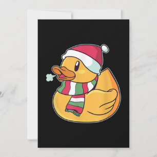 Cute Dub Duck Christmas Holiday Card