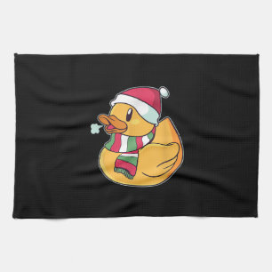 Cute Dub Duck Christmas Kitchen Towel