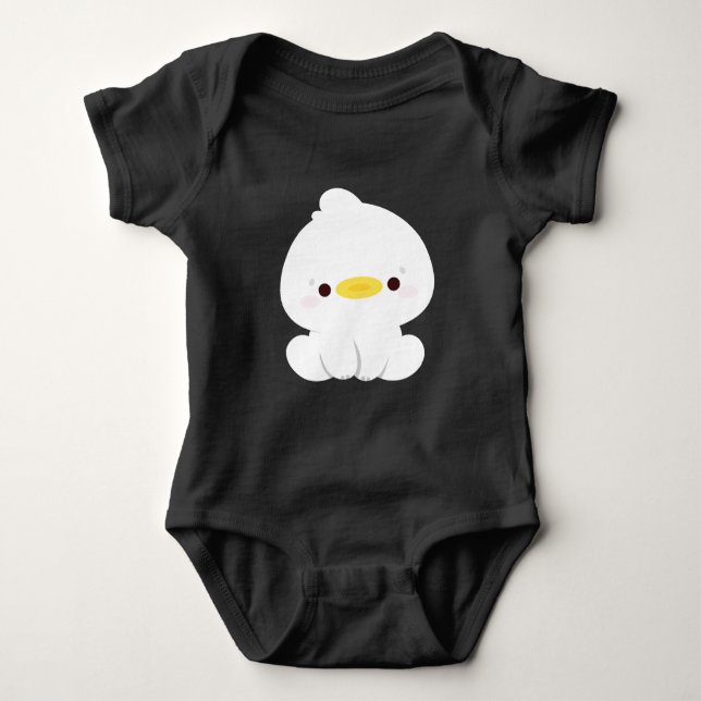 Cute Duck Baby Bodysuit (Front)
