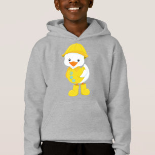 Cute Duck, Baby Duck, Duck In Raincoat, Rain Hoodie