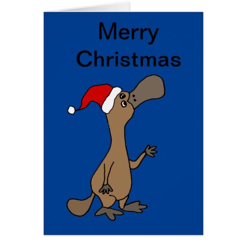 Cute Duck_billed platypus Christmas Cartoon