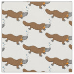 cute duck billed platypus fabric