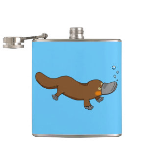 cute duck billed platypus flask
