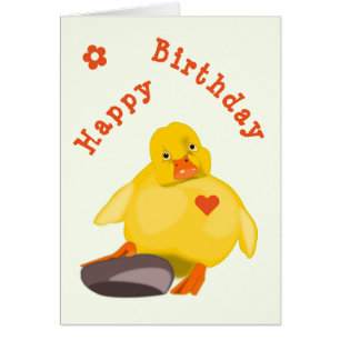 Cute Duck Birthday Card
