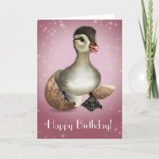 Cute Duck Birthday Card